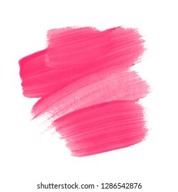 Vector hand drawn watercolor brush stain. Colorful painted stroke. Artistic spot for background.