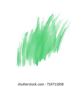 Vector hand drawn watercolor brush stain. Colorful painted stroke. Watercolor brushed background.