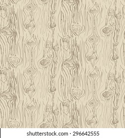 Vector hand drawn wood texture background. Illustrated by pen. Seamless pattern texture for print, textile, fabric, home decor, website, wallpaper, design wooden company