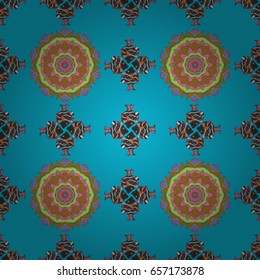 Vector Hand drawn zentangle floral background. Seamless pattern with abstract ornament.