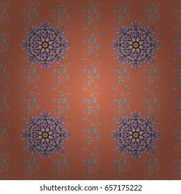 Vector Hand drawn zentangle floral background. Seamless pattern with abstract ornament.