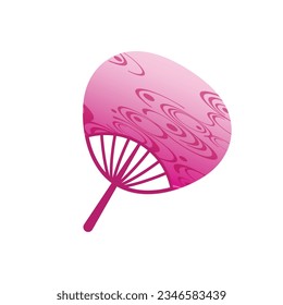 Vector hand fans. The subject of oriental culture, Asian traditional accessories.