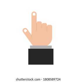 vector hand and finger flat illustration 