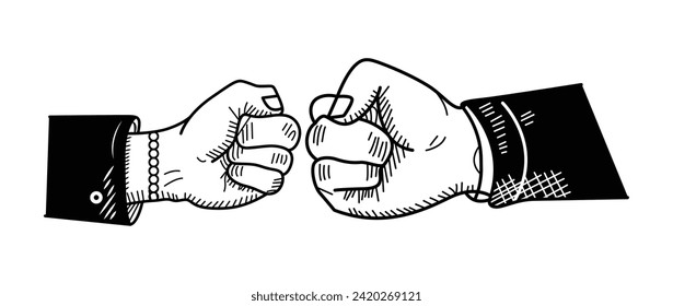 Ilustración del dedo de la mano del vector sobre un fondo blanco.