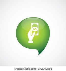 Vector hand holding dollar Icon