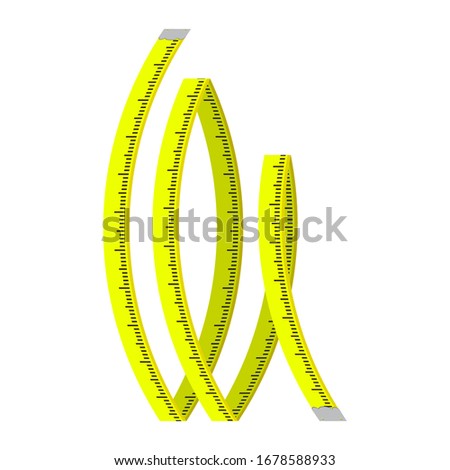Vector Hand Holding Roulette Construction Tool. Industrial Measure Tape Icon Isolated on White Background.
