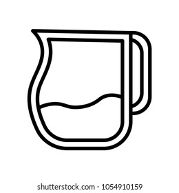 vector hand holding water filter jug with filter cartridge water drop purification concept icon, symbol blue