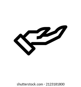icono de la mano vectorial. Eps. 10.