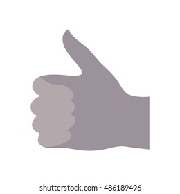vector of hand icon on white background