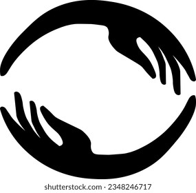 vector hand ilustration circle black