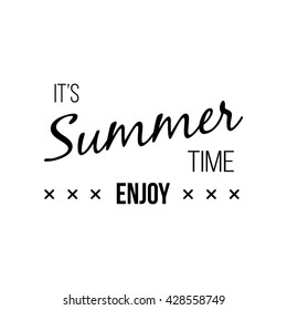 Vector hand lettering inspirational typography poster hello summer. 