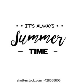  Vector hand lettering inspirational typography poster hello summer. 