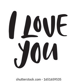 vector hand lettering love story