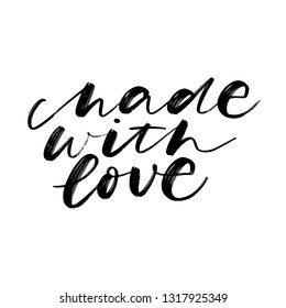 VECTOR HAND  LETTERING. MADE WITH LOVE