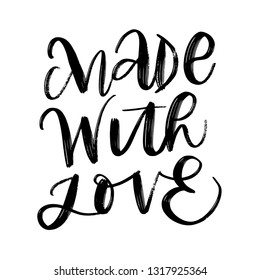 VECTOR HAND  LETTERING. MADE WITH LOVE