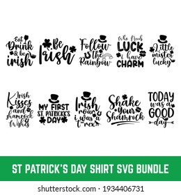 Vector hand lettering Saint Patricks Day greetings card, Happy St. Patricks day calligraphy hand lettering, Typography card, banner, invitation, postcard, badge, t shirt