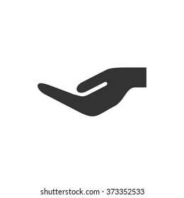Vector hand logo