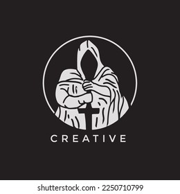 Ilustración hecha a mano por vectores Diseño de Dark Knight