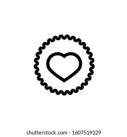 Vector hand made labels and badges in linear trendy style - hand made, made with love, donate