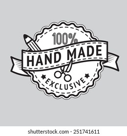 Vector hand made stamp