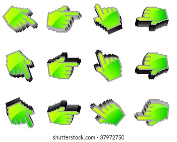 vector hand mouse symbol,vector illustration