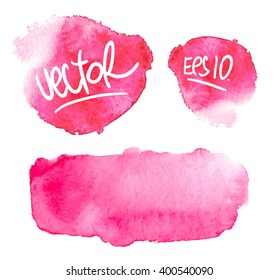 VECTOR. Hand painted backgrounds. Watercolor gradient banner. abstract art. Soft pastel spring colors. Creative design elements for website, printables and more.