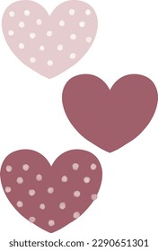 Vector hand painted set of Valentine’s day hearts. Ideal for print, stickers, scrap booking, collage, web, graphic design and other creative projects.