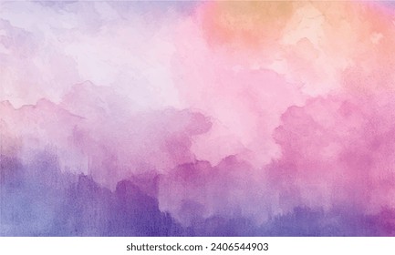 Vektorhandbemalte Aquarellfarben, abstrakter Wasserfarbhintergrund