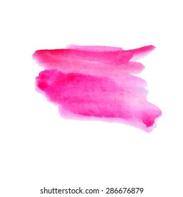 Vector hand painted watercolor background template