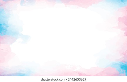 vector hand painted watercolor splash abstract background.