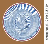vector hand painting cretive round art design for  watercolor drawn modern geometric ceramic plate pattern design, wall decor, poster, print, cover, hat, geometric, creative home decor, t shirt