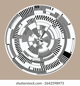 vector hand painting cretive round art design for  watercolor drawn modern geometric ceramic plate pattern design, wall decor, poster, print, cover, hat, geometric, creative home decor, t shirt