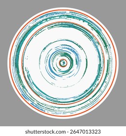 vector hand painting cretive round art design for  watercolor drawn modern geometric ceramic plate pattern design, wall decor, poster, print, cover, hat, geometric, creative home decor, t shirt