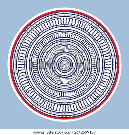 vector hand painting cretive round art design for  watercolor drawn modern geometric ceramic plate pattern design, wall decor, poster, print, cover, hat, geometric, creative home decor, t shirt