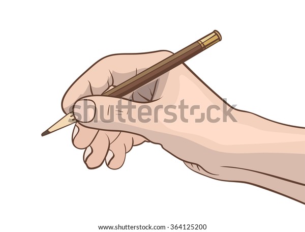 Vector Hand Pencil Stock Vector (Royalty Free) 364125200