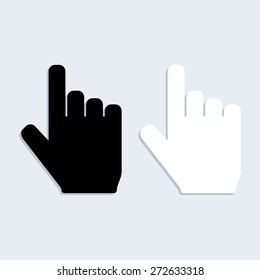 Vector hand pointer.