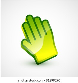 Vector hand pointer