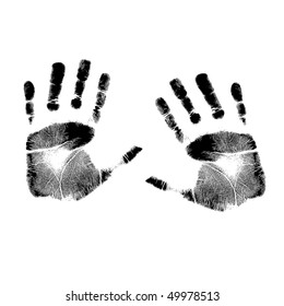 Vector hand prints.