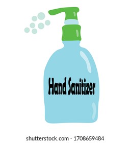 vector of hand sanitizer bottle for washing hand to prevent virus covid 19