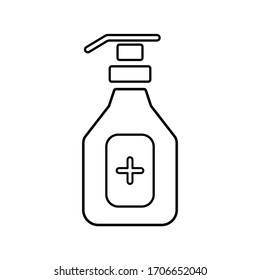 
icono del salvador de manos vectoriales para mantener las manos limpias de las bacterias y virus utilizando el formato eps 10