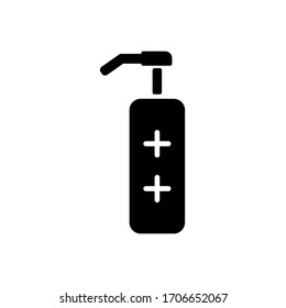 
Vektorillustration Hand Sanitizer Symbol, um die Hände sauber vor Bakterien und Viren zu halten, mit dem eps10-Format