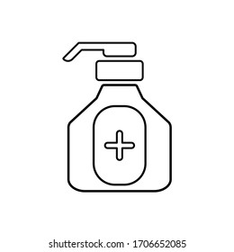 
vector hand sanitizer icon to keep hands clean from bacteria and viruses using the eps 10 format