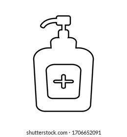 
vector hand sanitizer icon to keep hands clean from bacteria and viruses using the eps 10 format