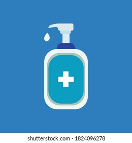 Vektor Hand Sanitizer Logo Vektorgrafik Symbol Design