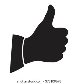 Vector hand showing thumbs up