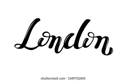 Vector Hand Sketched London Text Text Stock Vector (Royalty Free ...
