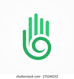 Vector Hand Spiral Symbol Stock Vector (Royalty Free) 275240252 ...