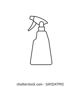 vector hand spray bottle illustration flat design 