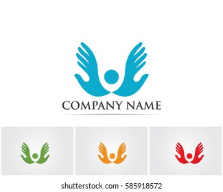 Vector Hand stylized logo