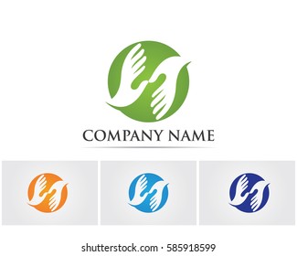 Vector Hand stylized logo